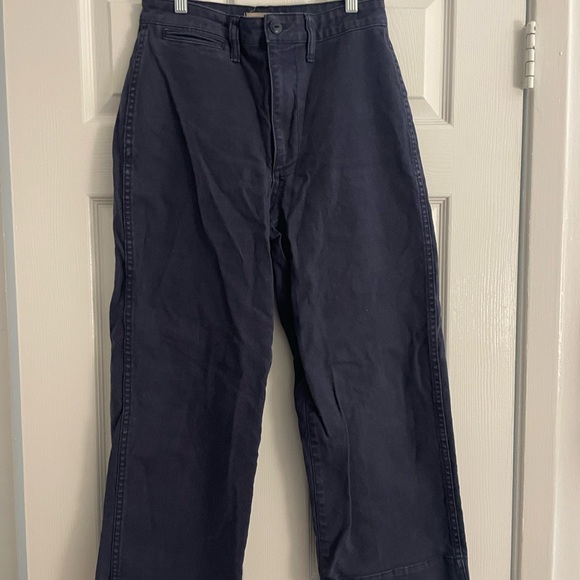 Madewell Emmett slim crop navy pants - Picture 1 of 3
